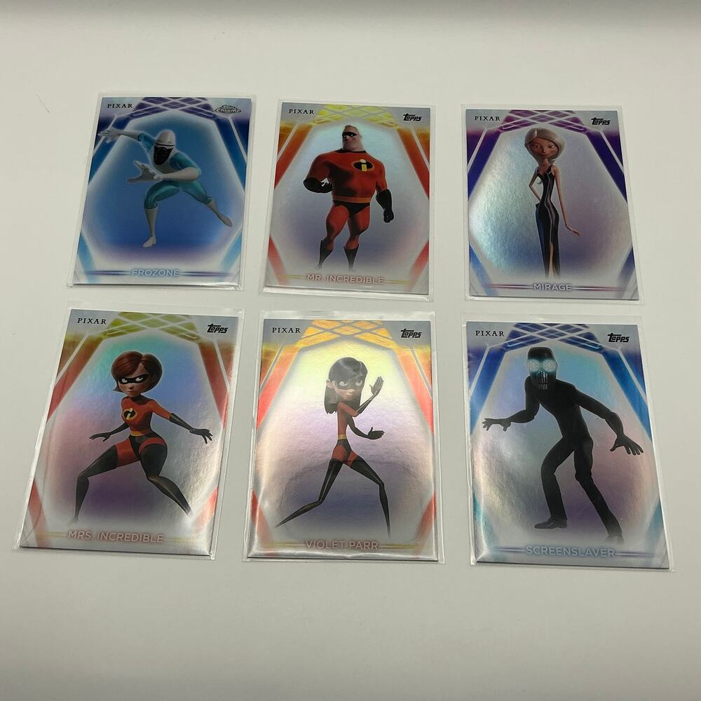 Topps Disney Pixar Incredibles Card Lot Foils Inserts Chrome - Picture 3 of 8